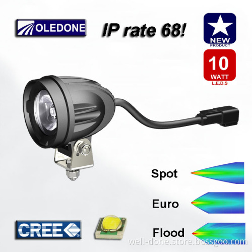 9-50V Exquisite Workmanship LED Driving Light 10W Motorcycle Part